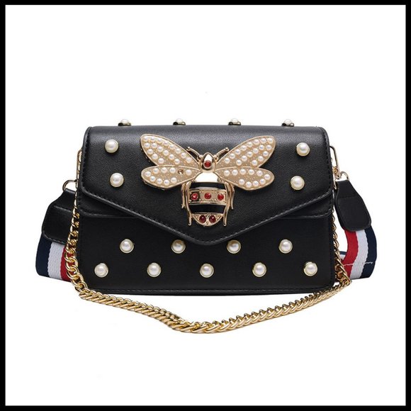 NEW AVA Pearl Bee Shoulder Bag Crossbody - Picture 1 of 14